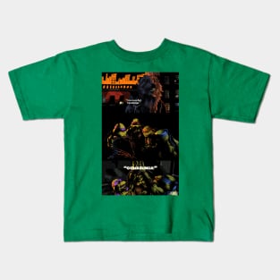 TMNT "Cowabunga" illustration (digital) Kids T-Shirt